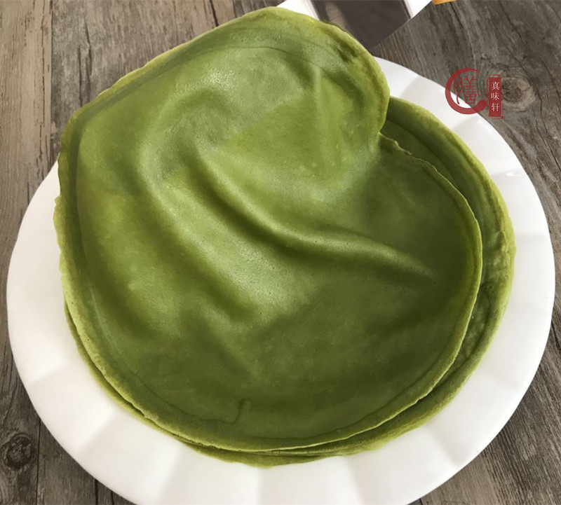 抹茶毛巾卷皮 抹茶千层蛋糕皮儿12片 抹茶味千层蛋糕皮抹茶千层皮