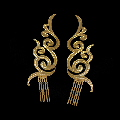 敦煌飞天舞发髻大号云纹发梳