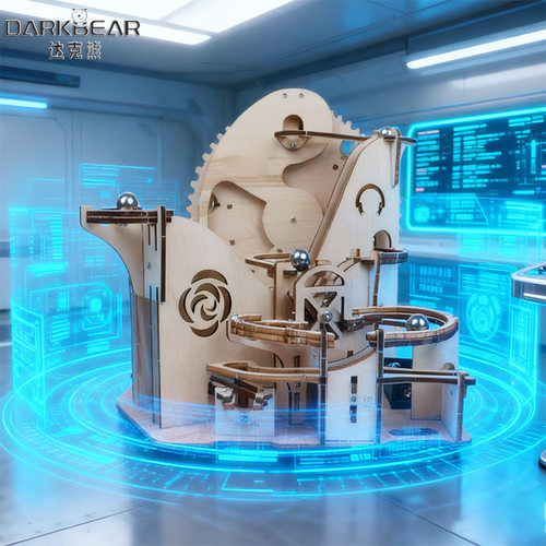 达克熊星辰运转仪木质机械3d立体拼图diy手工拼装益智玩具解压