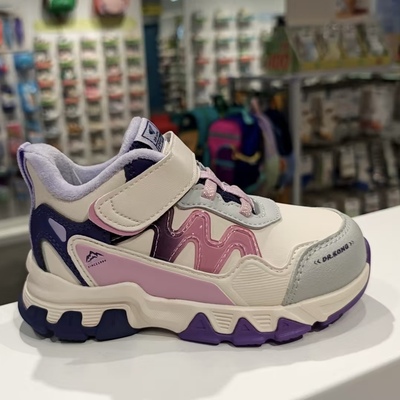 专柜正品江博士2025年冬款二段女童加绒运动鞋保暖高帮鞋轻防滑