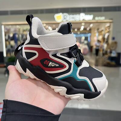 专柜正品江博士2025年冬款二段男童加绒运动鞋保暖高帮鞋轻防滑