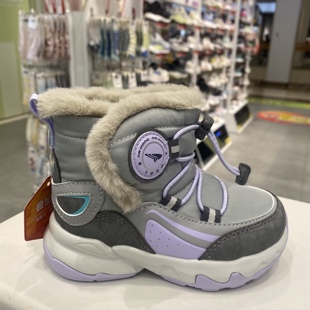 专柜正品江博士女童雪地靴2025冬季新款加绒加厚保暖大棉运动4049