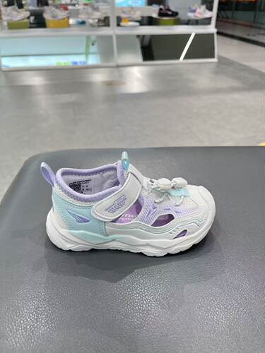 专柜正品江博士26夏二段女童包头凉鞋防滑透气学步鞋 1S14B2003CW