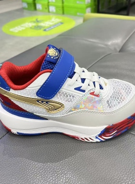 专柜正品江博士2025春男女童二段网面防滑透气篮球鞋1B16A1027DM0