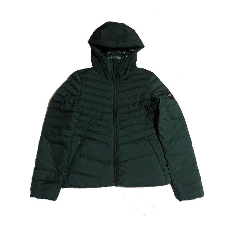 秋冬法国艾高AIGLE连帽羽绒服女保暖白鹅绒薄款经典排骨外套N8232