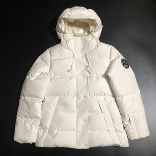 AIGLE艾高白色短款羽绒服女白鹅绒保暖防水滑雪系列高端外套AD254