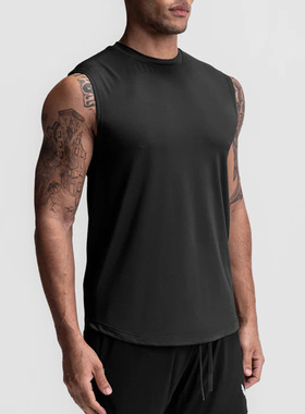 2024夏新款男背心美式坎肩速干训练健身背心men sports tank top