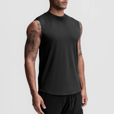 2024夏新款男背心美式坎肩速干训练健身背心men sports tank top
