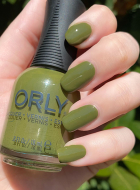 美国ORLY指甲油12free深林绿2000115松绿色复古显白叶绿色军绿