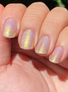 美国orly指甲油12free偏光金色珠光2000133极光偏光白金ephemeral