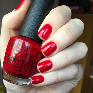 美国正品OPI指甲油A70红色Red Hot Rio热情火红色显白持久不可剥