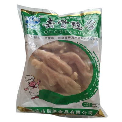 胜缘去骨鸭掌冷冻凉拌火锅食材