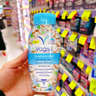 澳洲进口vagisil私处洗护液女士洗液私密护理液日常干爽温和240ml
