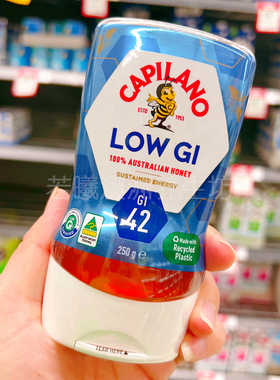 澳大利亚进口Capilano康蜜乐低GI蜂蜜250g桉树蜂蜜倒立装澳洲