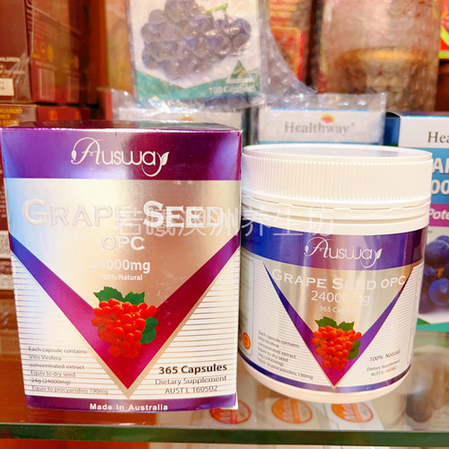 澳洲进口Ausway浓缩红葡萄籽精华胶囊OPC花青素24000mg365粒