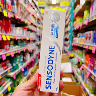 澳洲进口Sensodyne舒适达修护保护牙齿牙龈净白牙膏100g敏感正品