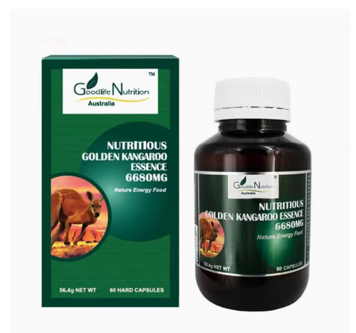 澳洲直邮Goodlife Nurition澳好康袋鼠精胶囊6680mg*60粒正品