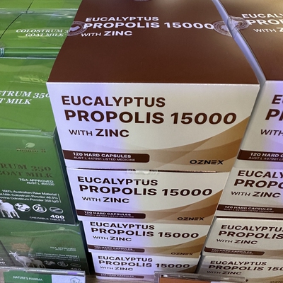 澳洲原装进口EUCALYPTUS蜂胶胶囊含锌元素营养120s