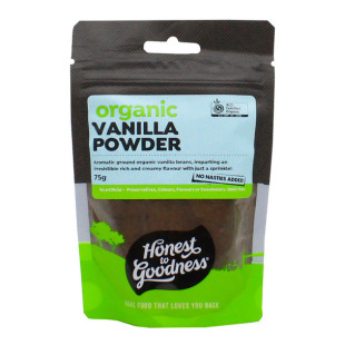 澳洲原装进口HONEST GOODNESS organic香草粉无添加75g正品直邮