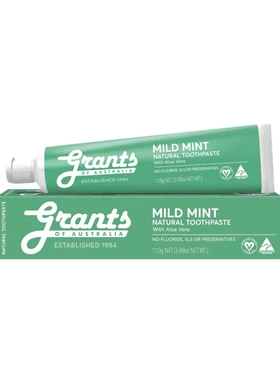 澳洲原装进口Grants of Australia薄荷牙膏温和无氟不刺激110g