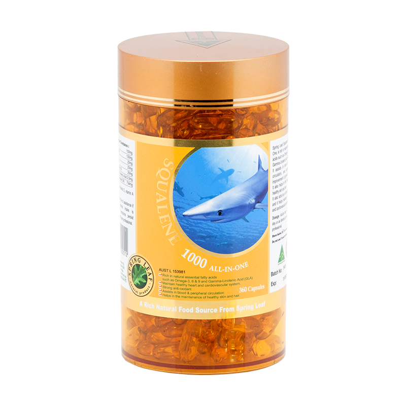 澳洲原装进口 Spring Leaf 绿芙角鲨烯胶囊 眼睛 360粒
