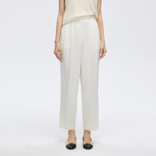 舒适商务醋酸直筒宽腿西裤 梨形B入 轻奢系列 九分裤 不tui不换