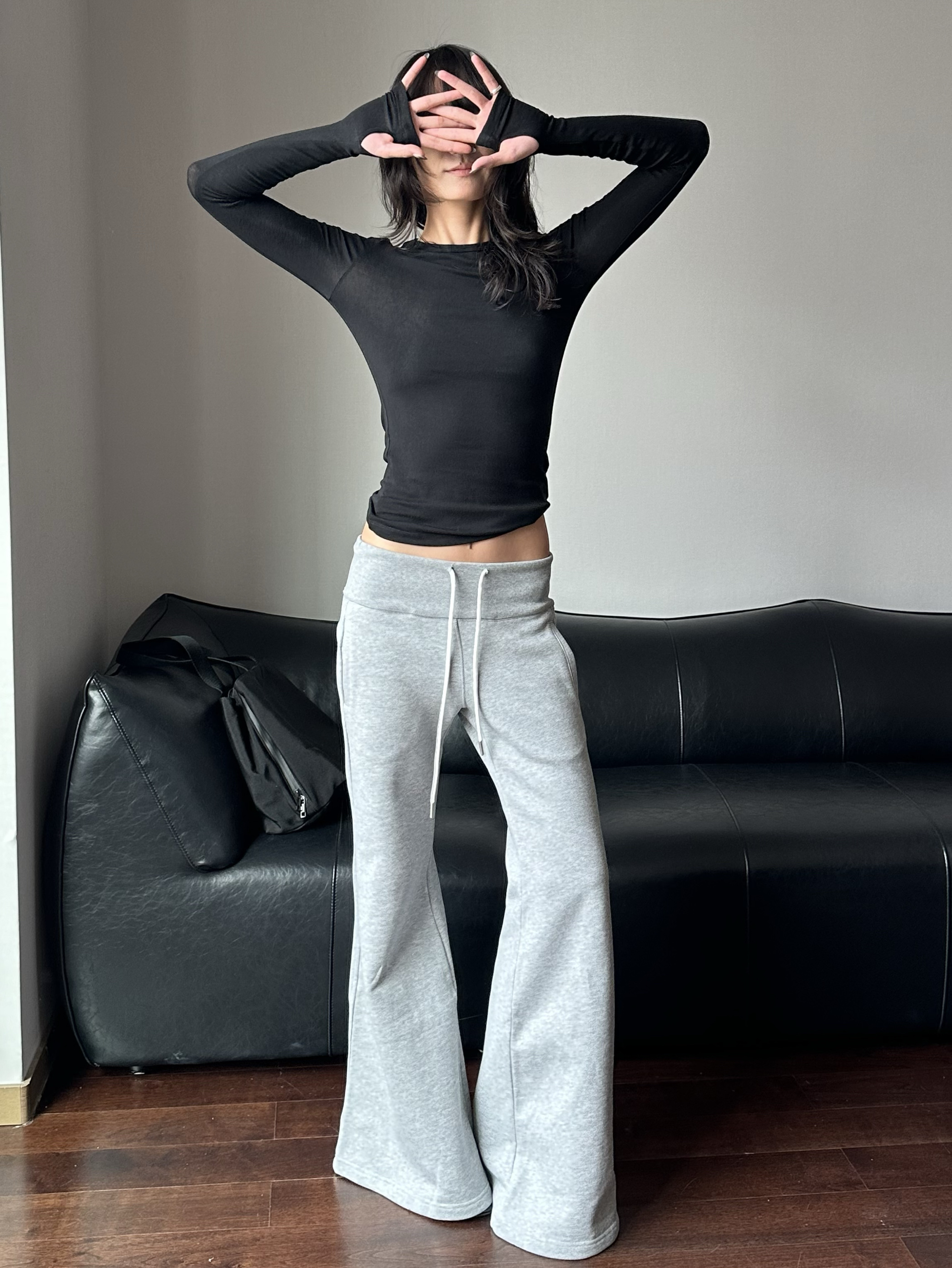 WEEEECHAN 次日早晨 基础款弹力修身天丝羊毛弹力针织上衣