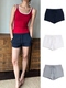 短裤 WEEEECHAN 四色100%棉橡筋抽绳中低腰分割提臀设计卫裤