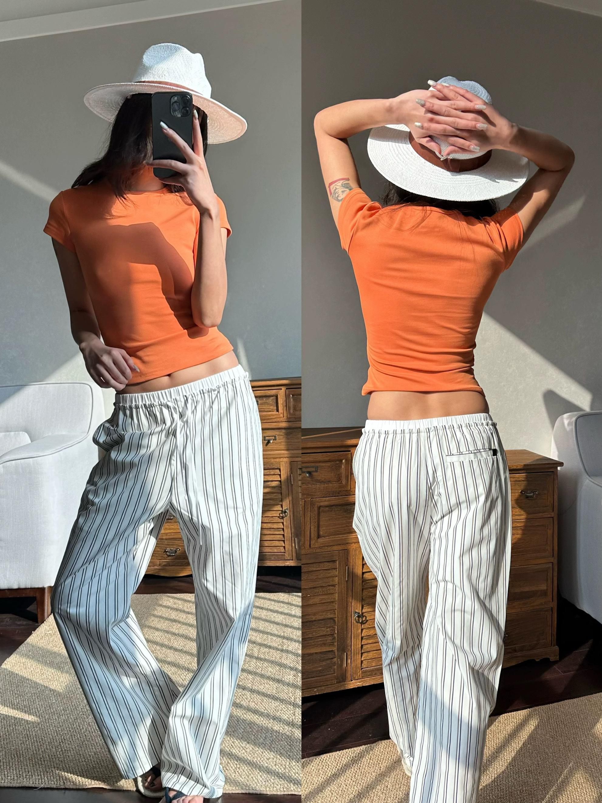 金靖 碳酸 同款 ｜WEEEECHAN “沙漏”基础小圆领短袖正肩T恤