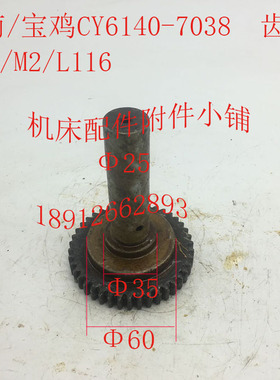 云南/宝鸡CY6140机床配件7038齿轴Z42/M2/L116
