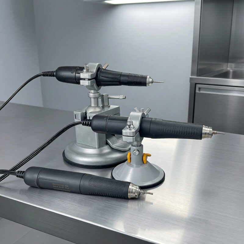 吸盘式铝合金电钻万向支架夹持式虎桌钳台桌钳世新牙机手柄固定架