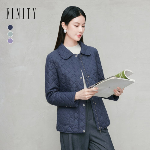 FINITY菲妮迪棉服2026冬季新款翻领轻薄保暖短款棉袄外套上衣女装