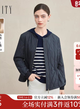 【天然真丝】FINITY菲妮迪短外套2025冬季新款桑蚕丝保暖棉袄女