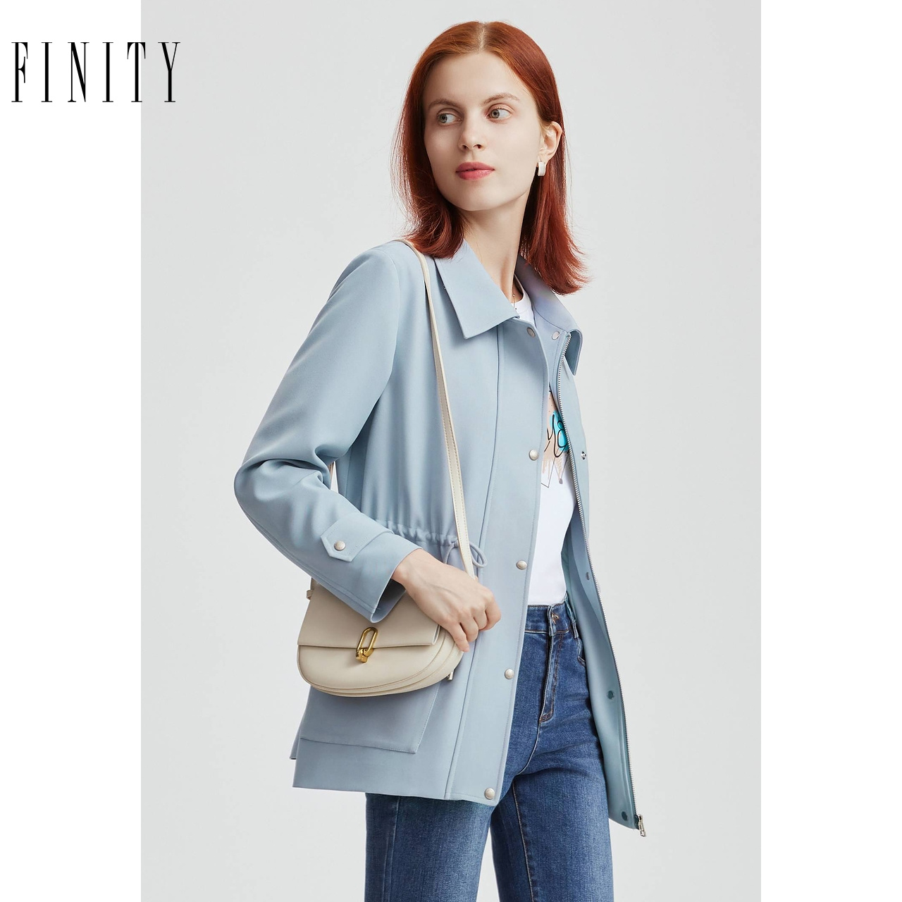 FINITY中长款时尚风衣
