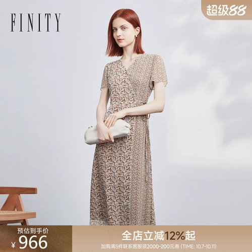 时尚印花 连衣裙  春季新品