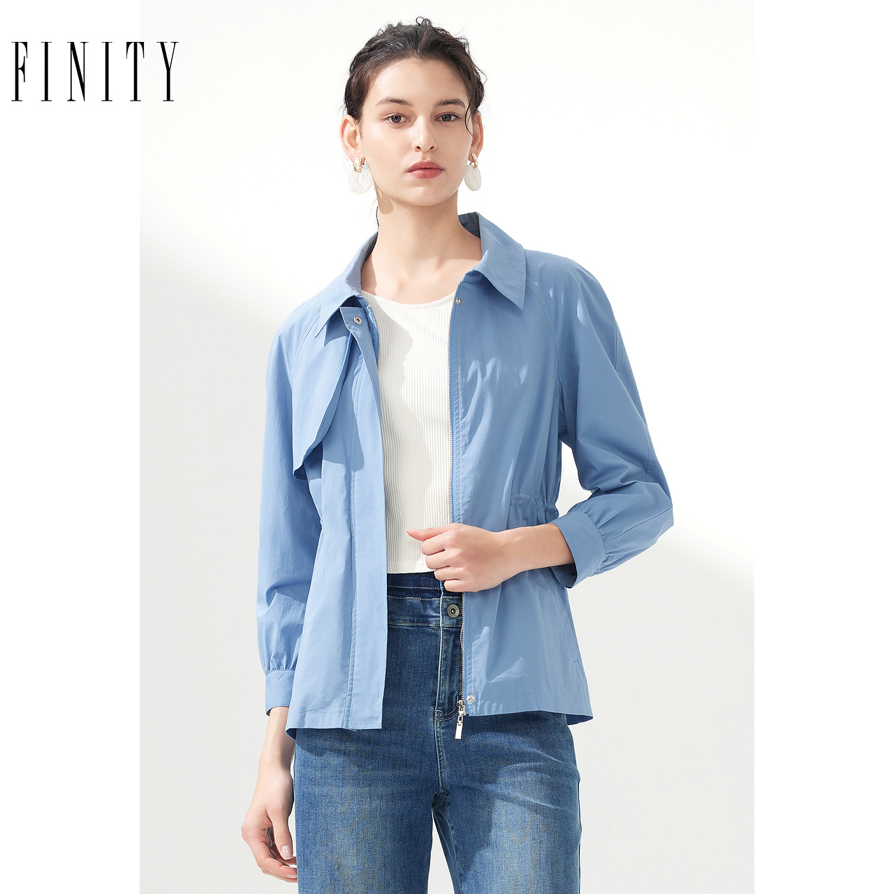 风衣FINITY简约品牌女装风衣