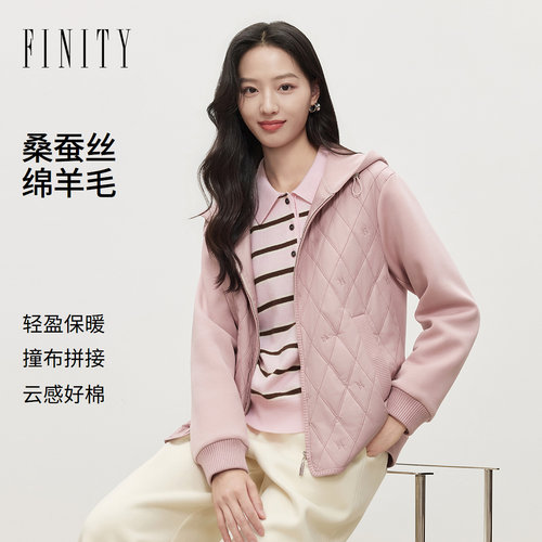 FINITY菲妮迪棉服2026冬季新款通勤长袖显瘦遮肉高级感短款外套女