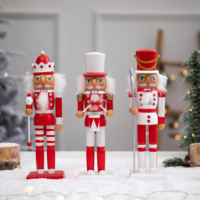 圣诞节装饰圣诞节装饰品酒柜摆设胡桃夹子士兵木偶摆件圣诞节礼品