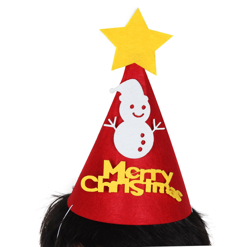 圣诞装饰品圣诞帽子发价圣诞礼物装饰品儿童圣诞帽子卡通成人