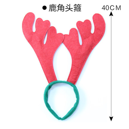 郎森圣诞老人头箍可爱雪人头箍圣诞礼物圣诞装饰品圣诞树布艺卡通