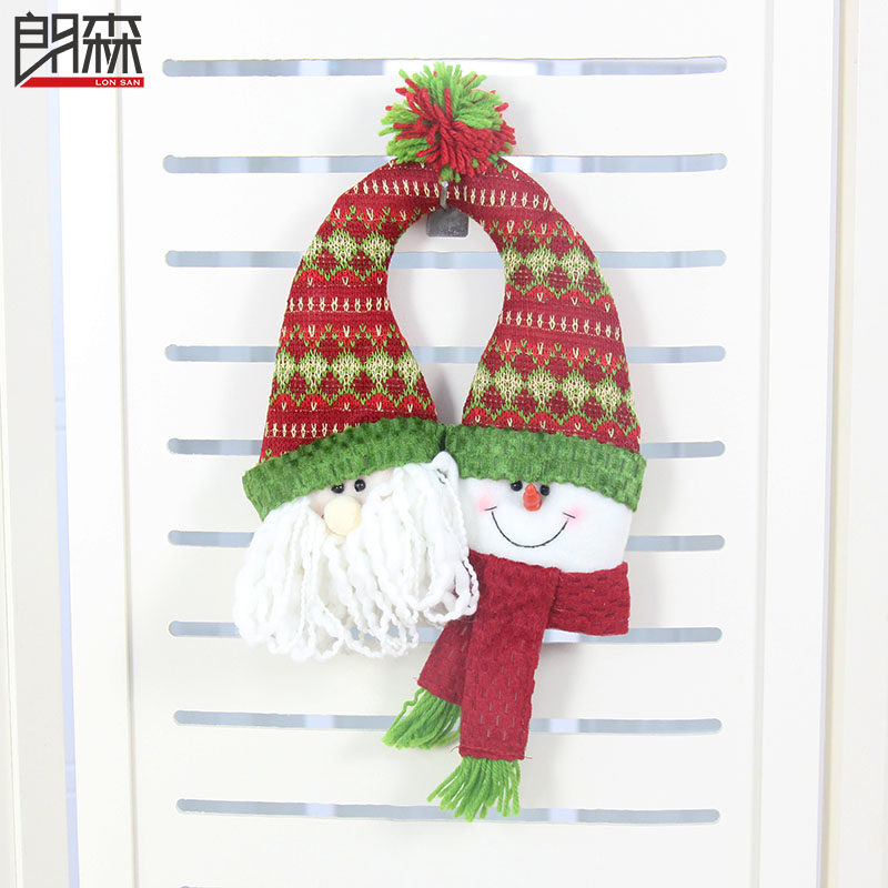 郎森圣诞雪人圣诞老人圣诞公仔圣诞节礼物布艺party圣诞节装饰品