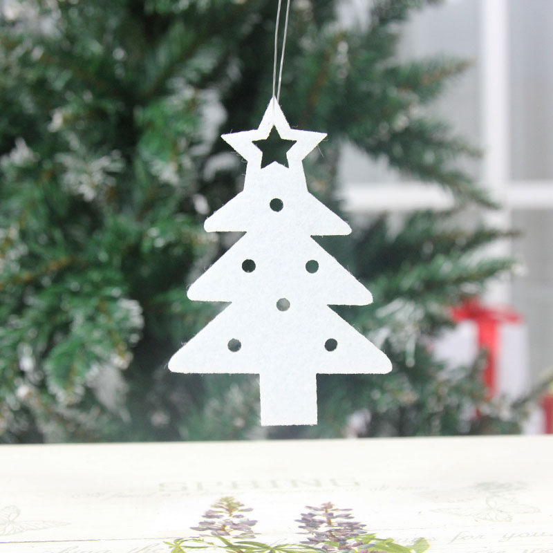 郎森15cm双面树顶星红色树顶星圣诞树装饰挂件礼物圣诞节装饰用品