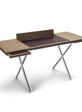 意式极简胡桃木办公桌Lema Novelist Christophe Pillet轻奢书桌