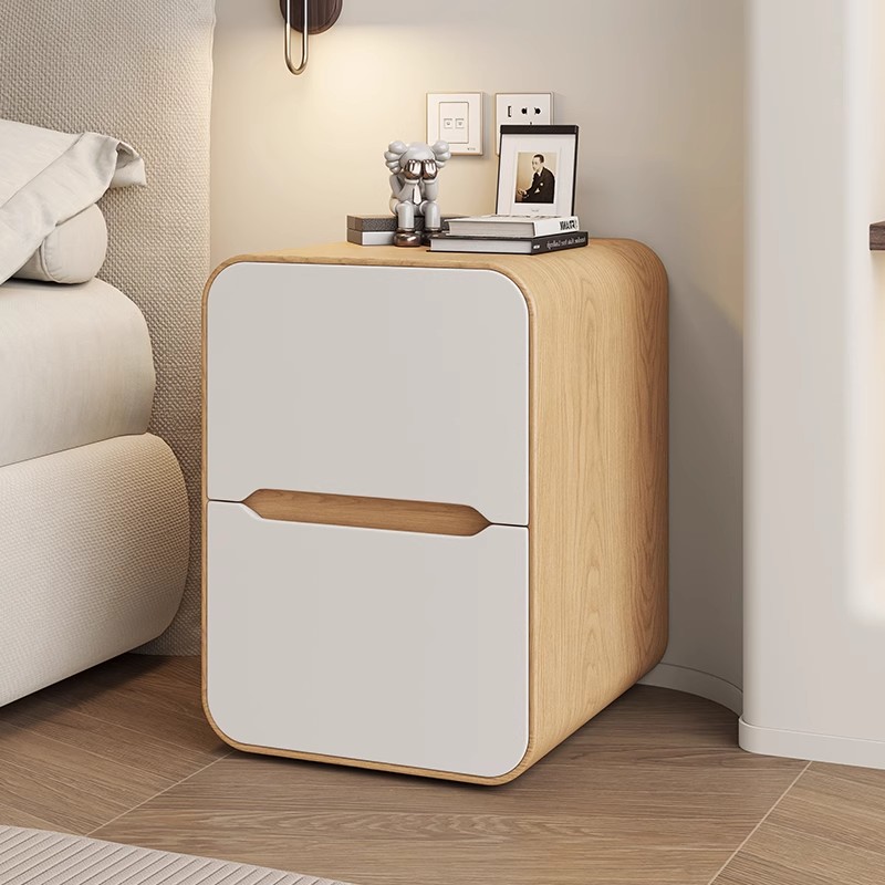 实木新款高档床头柜简约现代卧室家用小户型迷你轻奢储物柜床边柜