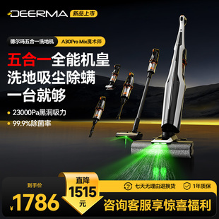 德尔玛洗地机A30Promix家用躺平吸拖洗一体机多功能吸尘器拖地机