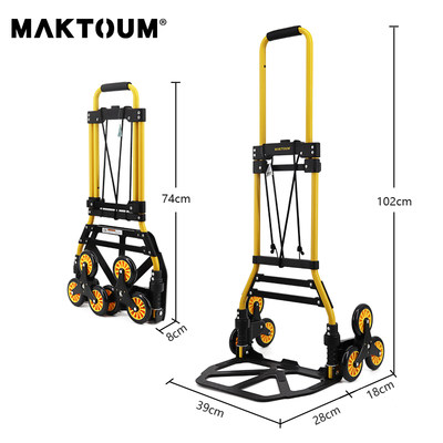 爬楼梯手拉车小推车拉货拖车折叠便携行李车上楼搬运神器轻便购物
