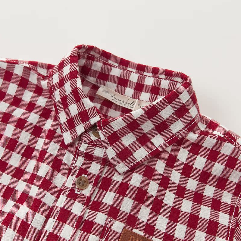 Chemise garcon DAVEBELLA à manche longue - Ref 2082229 Image 3