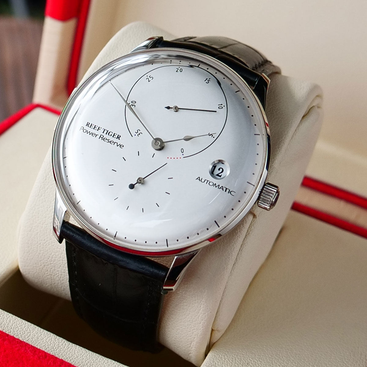 瑞夫泰格手表男机械表时尚皮带男士手表全自动防水休闲十大男表