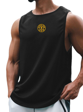 Fitness vest men's sports training wear T-shirt健美训练背心