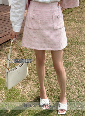 现货正品DI-SUI女装35103温柔百搭小香风短裙时尚通勤爆款2024